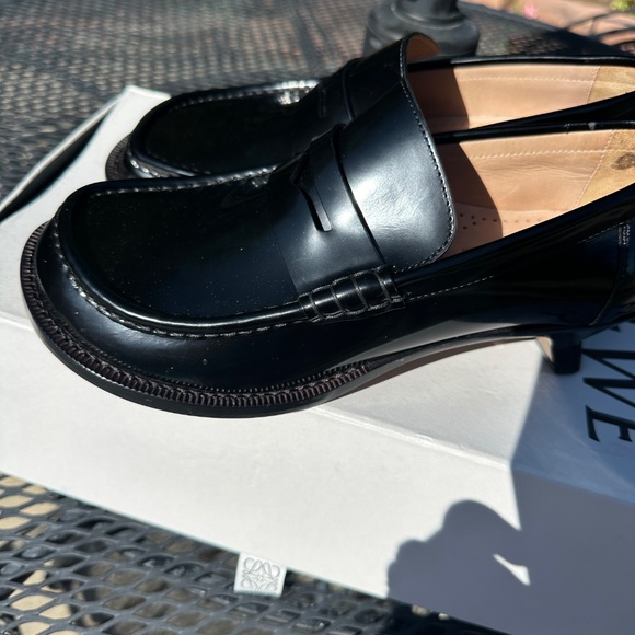 Loewe Black Patent Leather Loafers - Picture 13 of 13
